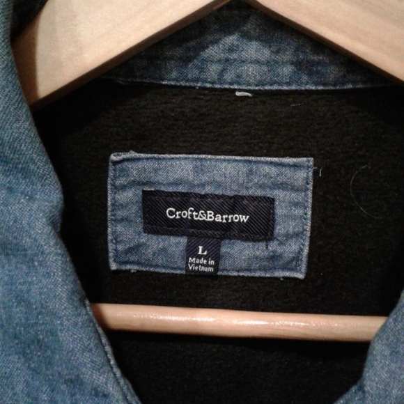 Mens denim lined shirt - Picture 4 of 7